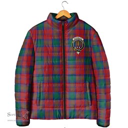 Scottish Auchinleck Clan Crest Tartan Padded Jacket with Family Crest - Tartan Plaid Jacket ScotsTee Shop - Tartan Plaid - scotstee.com