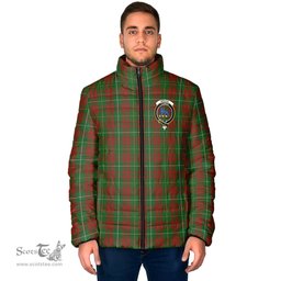 Scottish Bruce Hunting Clan Crest Tartan Padded Jacket with Family Crest - Tartan Plaid Jacket ScotsTee Shop - Tartan Plaid - scotstee.com