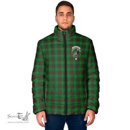 Scottish Anstruther Clan Crest Tartan Padded Jacket with Family Crest - Tartan Plaid Jacket ScotsTee Shop - Tartan Plaid - scotstee.com
