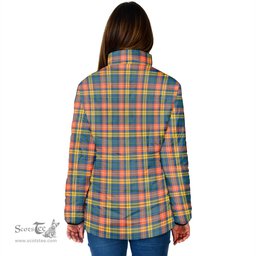 Scottish Buchanan Ancient Clan Crest Tartan Padded Jacket with Family Crest - Tartan Plaid Jacket ScotsTee Shop - Tartan Plaid - scotstee.com