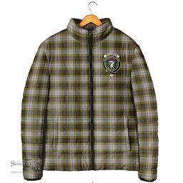 Scottish Buchanan Dress Clan Crest Tartan Padded Jacket with Family Crest - Tartan Plaid Jacket ScotsTee Shop - Tartan Plaid - scotstee.com