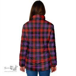 Scottish Broun Modern Clan Crest Tartan Padded Jacket with Family Crest - Tartan Plaid Jacket ScotsTee Shop - Tartan Plaid - scotstee.com