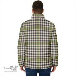 Scottish Burns Check Clan Crest Tartan Padded Jacket with Family Crest - Tartan Plaid Jacket ScotsTee Shop - Tartan Plaid - scotstee.com
