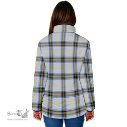 Scottish Bell Clan Crest Tartan Padded Jacket with Family Crest - Tartan Plaid Jacket ScotsTee Shop - Tartan Plaid - scotstee.com