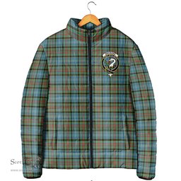Scottish Brisbane modern Clan Crest Tartan Padded Jacket with Family Crest - Tartan Plaid Jacket ScotsTee Shop - Tartan Plaid - scotstee.com