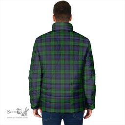 Scottish Black Watch Clan Crest Tartan Padded Jacket with Family Crest - Tartan Plaid Jacket ScotsTee Shop - Tartan Plaid - scotstee.com