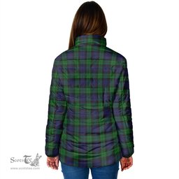 Scottish Black Watch Clan Crest Tartan Padded Jacket with Family Crest - Tartan Plaid Jacket ScotsTee Shop - Tartan Plaid - scotstee.com
