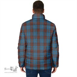 Scottish Cameron Hunting Clan Crest Tartan Padded Jacket with Family Crest - Tartan Plaid Jacket ScotsTee Shop - Tartan Plaid - scotstee.com