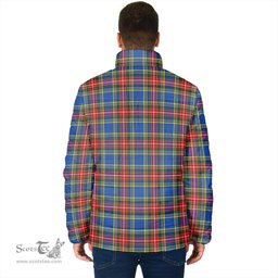 Scottish Bethune Clan Crest Tartan Padded Jacket with Family Crest - Tartan Plaid Jacket ScotsTee Shop - Tartan Plaid - scotstee.com