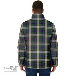 Scottish Blair Dress Clan Crest Tartan Padded Jacket with Family Crest - Tartan Plaid Jacket ScotsTee Shop - Tartan Plaid - scotstee.com
