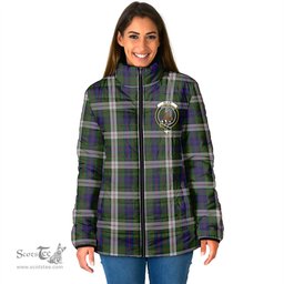 Scottish Blair Dress Clan Crest Tartan Padded Jacket with Family Crest - Tartan Plaid Jacket ScotsTee Shop - Tartan Plaid - scotstee.com