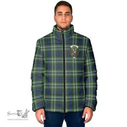 Scottish Blyth Clan Crest Tartan Padded Jacket with Family Crest - Tartan Plaid Jacket ScotsTee Shop - Tartan Plaid - scotstee.com