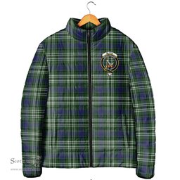 Scottish Blyth Clan Crest Tartan Padded Jacket with Family Crest - Tartan Plaid Jacket ScotsTee Shop - Tartan Plaid - scotstee.com
