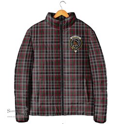 Scottish Borthwick Clan Crest Tartan Padded Jacket with Family Crest - Tartan Plaid Jacket ScotsTee Shop - Tartan Plaid - scotstee.com