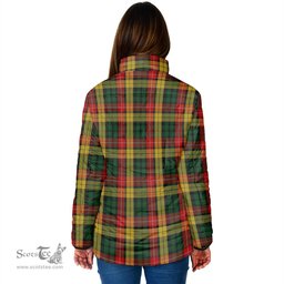 Scottish Buchanan Clan Crest Tartan Padded Jacket with Family Crest - Tartan Plaid Jacket ScotsTee Shop - Tartan Plaid - scotstee.com