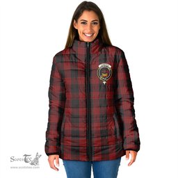 Scottish Cameron Black and Red Clan Crest Tartan Padded Jacket with Family Crest - Tartan Plaid Jacket ScotsTee Shop - Tartan Plaid - scotstee.com