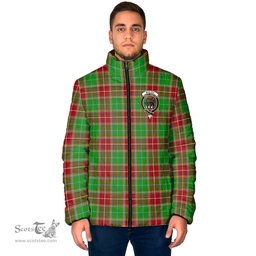 Scottish Baxter Modern Clan Crest Tartan Padded Jacket with Family Crest - Tartan Plaid Jacket ScotsTee Shop - Tartan Plaid - scotstee.com