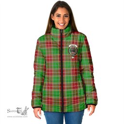 Scottish Baxter Modern Clan Crest Tartan Padded Jacket with Family Crest - Tartan Plaid Jacket ScotsTee Shop - Tartan Plaid - scotstee.com