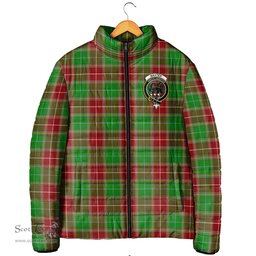 Scottish Baxter Modern Clan Crest Tartan Padded Jacket with Family Crest - Tartan Plaid Jacket ScotsTee Shop - Tartan Plaid - scotstee.com