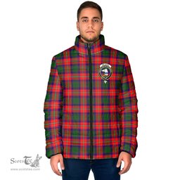 Scottish Belshes Clan Crest Tartan Padded Jacket with Family Crest - Tartan Plaid Jacket ScotsTee Shop - Tartan Plaid - scotstee.com