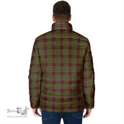 Scottish Buchan Modern Clan Crest Tartan Padded Jacket with Family Crest - Tartan Plaid Jacket ScotsTee Shop - Tartan Plaid - scotstee.com