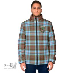 Scottish Anderson Ancient Clan Crest Tartan Padded Jacket with Family Crest - Tartan Plaid Jacket ScotsTee Shop - Tartan Plaid - scotstee.com