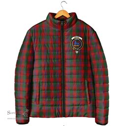 Scottish Bruce Old Clan Crest Tartan Padded Jacket with Family Crest - Tartan Plaid Jacket ScotsTee Shop - Tartan Plaid - scotstee.com