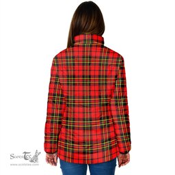 Scottish Brodie Modern Clan Crest Tartan Padded Jacket with Family Crest - Tartan Plaid Jacket ScotsTee Shop - Tartan Plaid - scotstee.com