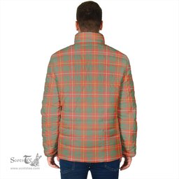 Scottish Bruce Ancient Clan Crest Tartan Padded Jacket with Family Crest - Tartan Plaid Jacket ScotsTee Shop - Tartan Plaid - scotstee.com