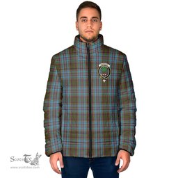 Scottish Anderson Clan Crest Tartan Padded Jacket with Family Crest - Tartan Plaid Jacket ScotsTee Shop - Tartan Plaid - scotstee.com