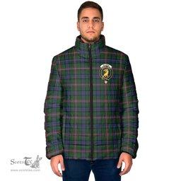 Scottish Allison Clan Crest Tartan Padded Jacket with Family Crest - Tartan Plaid Jacket ScotsTee Shop - Tartan Plaid - scotstee.com