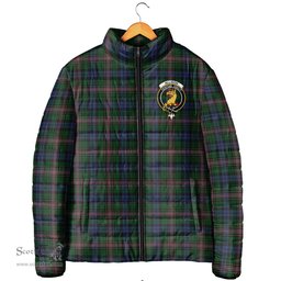 Scottish Allison Clan Crest Tartan Padded Jacket with Family Crest - Tartan Plaid Jacket ScotsTee Shop - Tartan Plaid - scotstee.com