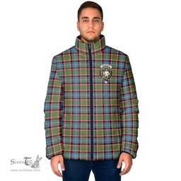 Scottish Aikenhead Clan Crest Tartan Padded Jacket with Family Crest - Tartan Plaid Jacket ScotsTee Shop - Tartan Plaid - scotstee.com