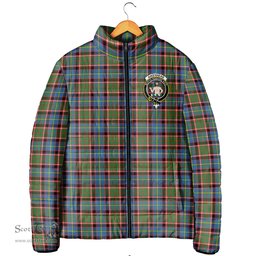 Scottish Aikenhead Clan Crest Tartan Padded Jacket with Family Crest - Tartan Plaid Jacket ScotsTee Shop - Tartan Plaid - scotstee.com