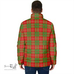 Scottish Burnett Ancient Clan Crest Tartan Padded Jacket with Family Crest - Tartan Plaid Jacket ScotsTee Shop - Tartan Plaid - scotstee.com