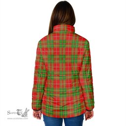 Scottish Burnett Ancient Clan Crest Tartan Padded Jacket with Family Crest - Tartan Plaid Jacket ScotsTee Shop - Tartan Plaid - scotstee.com