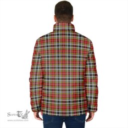 Scottish Buchanan Old Dress Clan Crest Tartan Padded Jacket with Family Crest - Tartan Plaid Jacket ScotsTee Shop - Tartan Plaid - scotstee.com