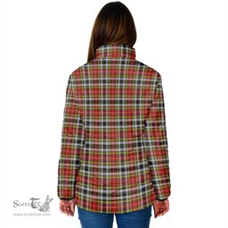 Scottish Buchanan Old Dress Clan Crest Tartan Padded Jacket with Family Crest - Tartan Plaid Jacket ScotsTee Shop - Tartan Plaid - scotstee.com