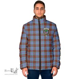 Scottish Anderson Modern Clan Crest Tartan Padded Jacket with Family Crest - Tartan Plaid Jacket ScotsTee Shop - Tartan Plaid - scotstee.com