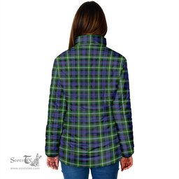Scottish Baillie Modern Clan Crest Tartan Padded Jacket with Family Crest - Tartan Plaid Jacket ScotsTee Shop - Tartan Plaid - scotstee.com