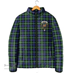 Scottish Baillie Modern Clan Crest Tartan Padded Jacket with Family Crest - Tartan Plaid Jacket ScotsTee Shop - Tartan Plaid - scotstee.com