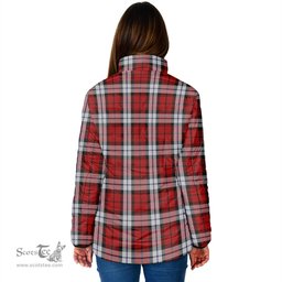 Scottish Brodie Dress Clan Crest Tartan Padded Jacket with Family Crest - Tartan Plaid Jacket ScotsTee Shop - Tartan Plaid - scotstee.com