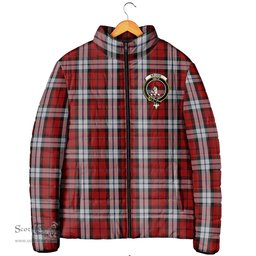 Scottish Brodie Dress Clan Crest Tartan Padded Jacket with Family Crest - Tartan Plaid Jacket ScotsTee Shop - Tartan Plaid - scotstee.com