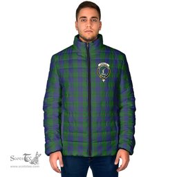 Scottish Barclay Clan Crest Tartan Padded Jacket with Family Crest - Tartan Plaid Jacket ScotsTee Shop - Tartan Plaid - scotstee.com