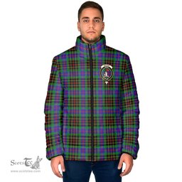 Scottish Brodie Hunting Modern Clan Crest Tartan Padded Jacket with Family Crest - Tartan Plaid Jacket ScotsTee Shop - Tartan Plaid - scotstee.com