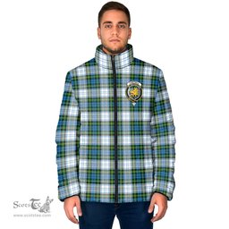 Scottish Campbell Dress Clan Crest Tartan Padded Jacket with Family Crest - Tartan Plaid Jacket ScotsTee Shop - Tartan Plaid - scotstee.com