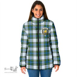 Scottish Campbell Dress Clan Crest Tartan Padded Jacket with Family Crest - Tartan Plaid Jacket ScotsTee Shop - Tartan Plaid - scotstee.com