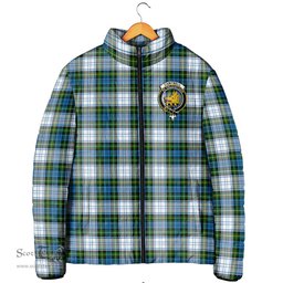 Scottish Campbell Dress Clan Crest Tartan Padded Jacket with Family Crest - Tartan Plaid Jacket ScotsTee Shop - Tartan Plaid - scotstee.com