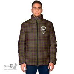 Scottish Cochrane Modern Clan Crest Tartan Padded Jacket with Family Crest - Tartan Plaid Jacket ScotsTee Shop - Tartan Plaid - scotstee.com