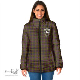 Scottish Cochrane Modern Clan Crest Tartan Padded Jacket with Family Crest - Tartan Plaid Jacket ScotsTee Shop - Tartan Plaid - scotstee.com